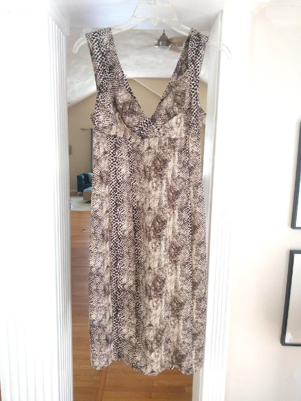 SNAP Snake Print Sleeveless Summer Dress Size Small